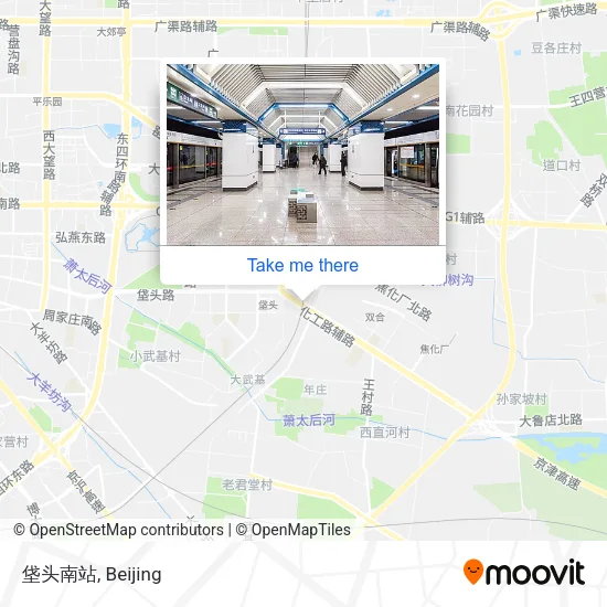 垡头南站 map