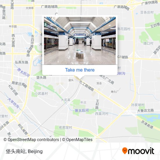 垡头南站 map