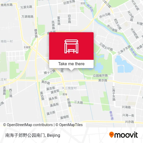 南海子郊野公园南门 map