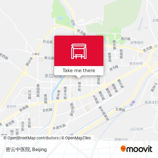 密云中医院 map