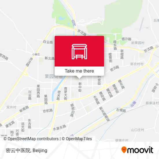 密云中医院 map