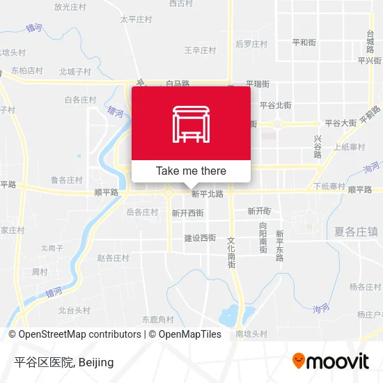 平谷区医院 map