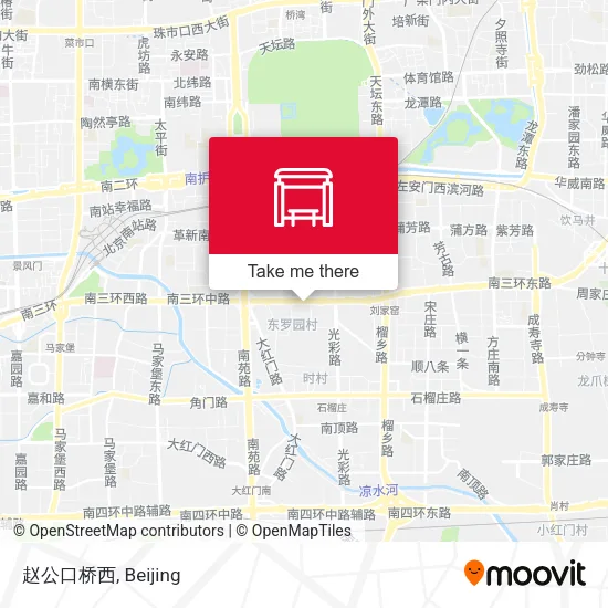 赵公口桥西 map