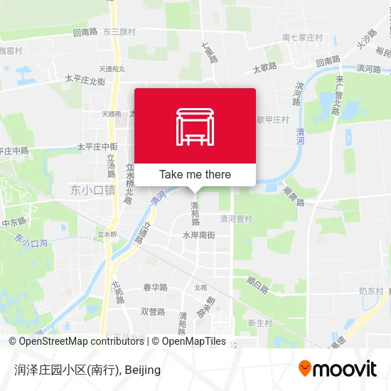 润泽庄园小区(南行) map