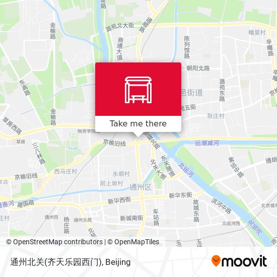 通州北关(齐天乐园西门) map