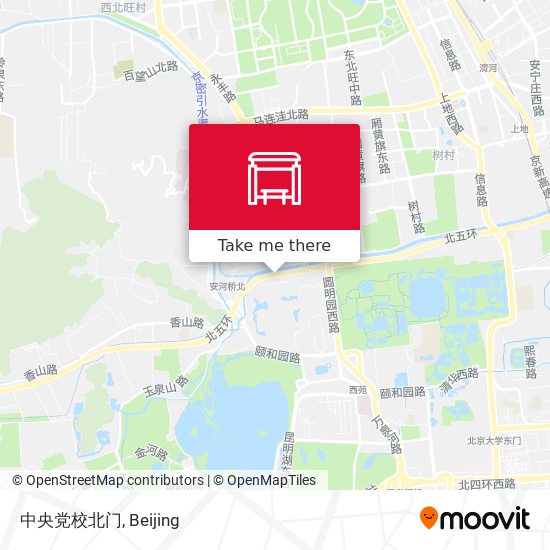 中央党校北门 map