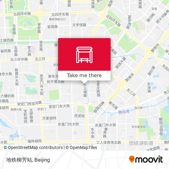 地铁柳芳站 map