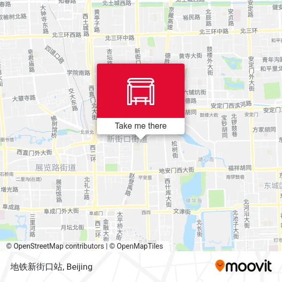地铁新街口站 map