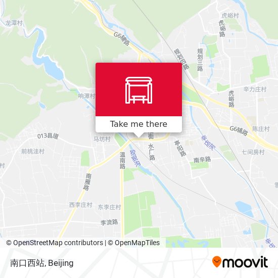 南口西站 map