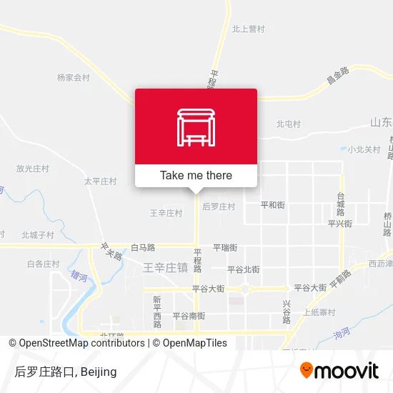 后罗庄路口 map