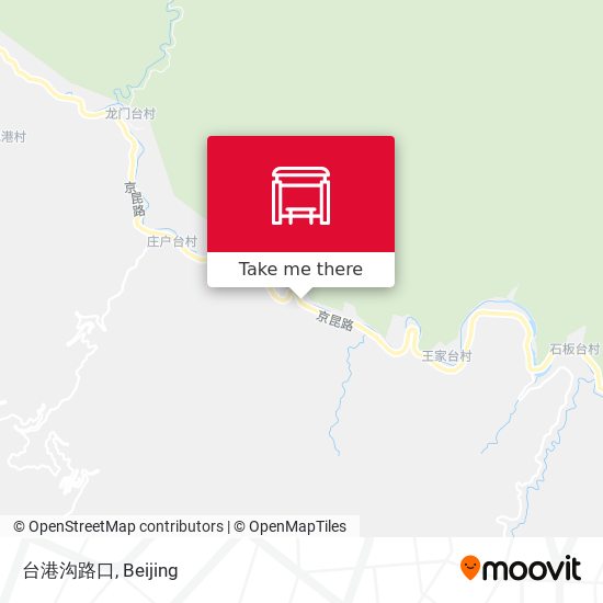 台港沟路口 map