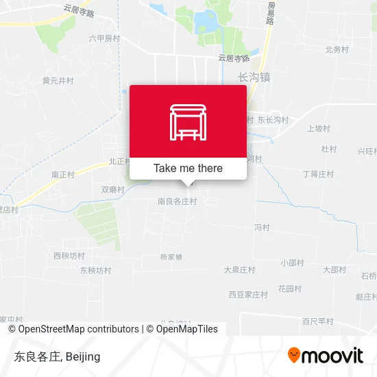 东良各庄 map