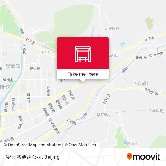 密云鑫通达公司 map