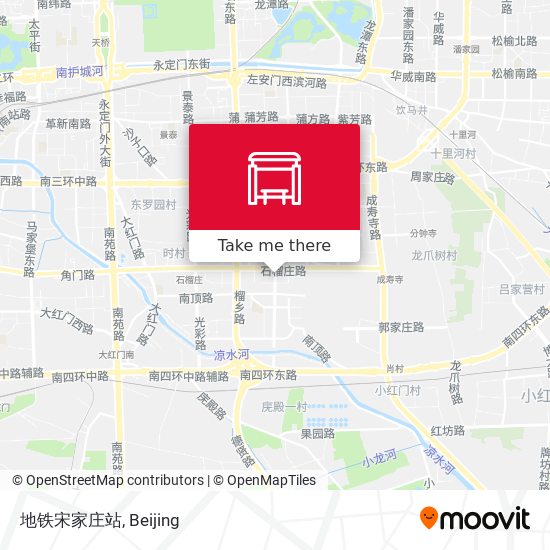 地铁宋家庄站 map