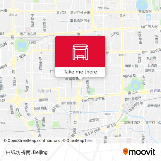 白纸坊桥南 map