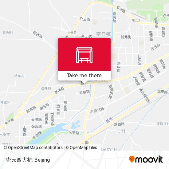 密云西大桥 map