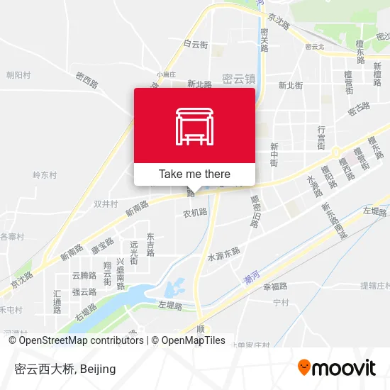 密云西大桥 map