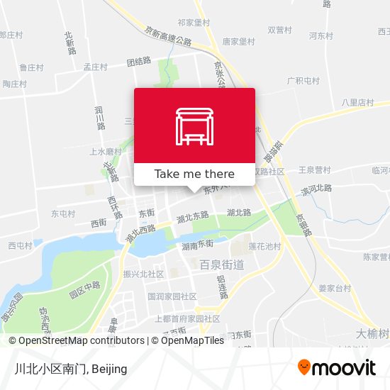 川北小区南门 map