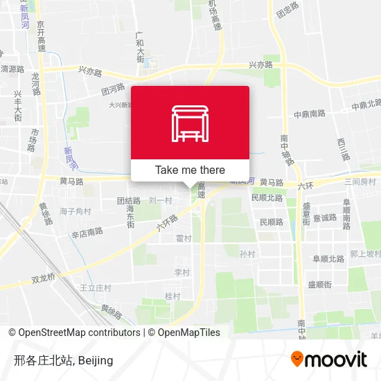 邢各庄北站 map