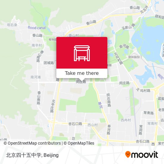 北京四十五中学 map