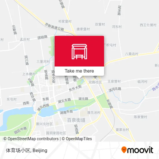 体育场小区 map