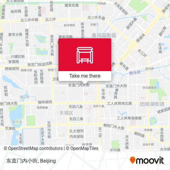 东直门内小街 map