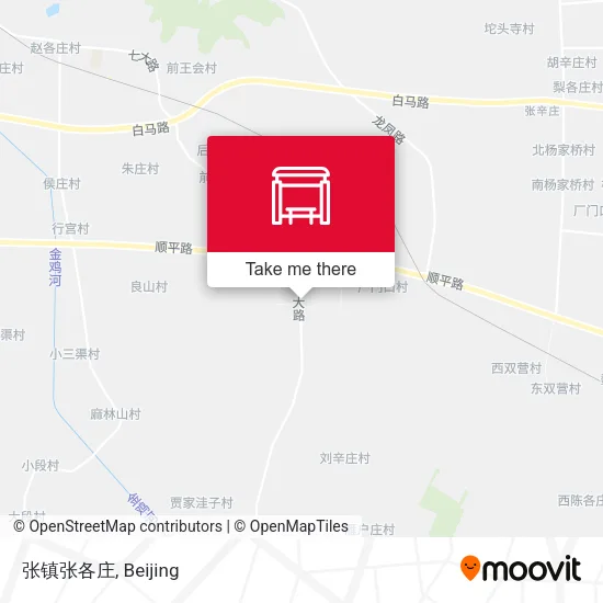 张镇张各庄 map