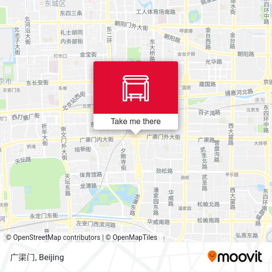 广渠门 map