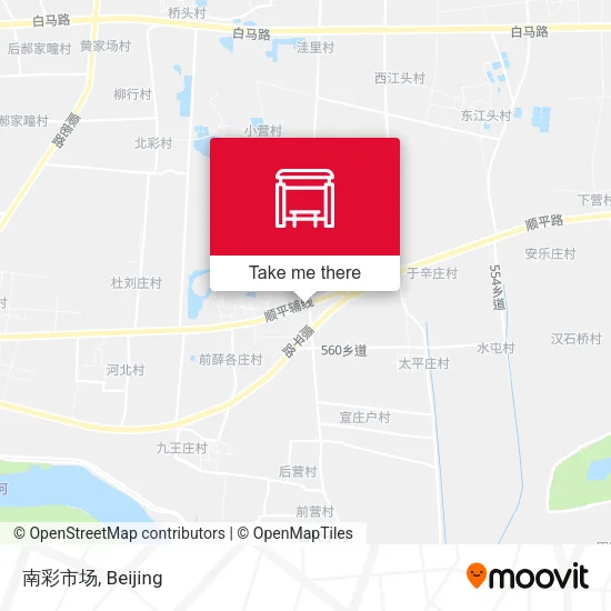 南彩市场 map