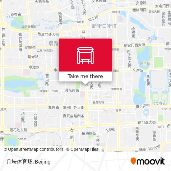 月坛体育场 map