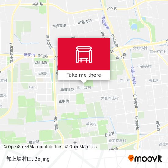 郭上坡村口 map