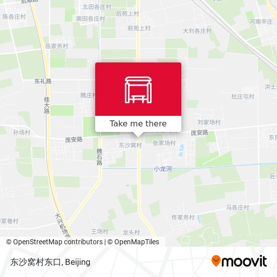 东沙窝村东口 map