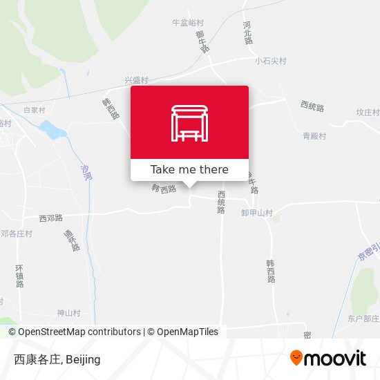 西康各庄 map