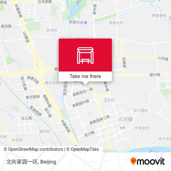北街家园一区 map