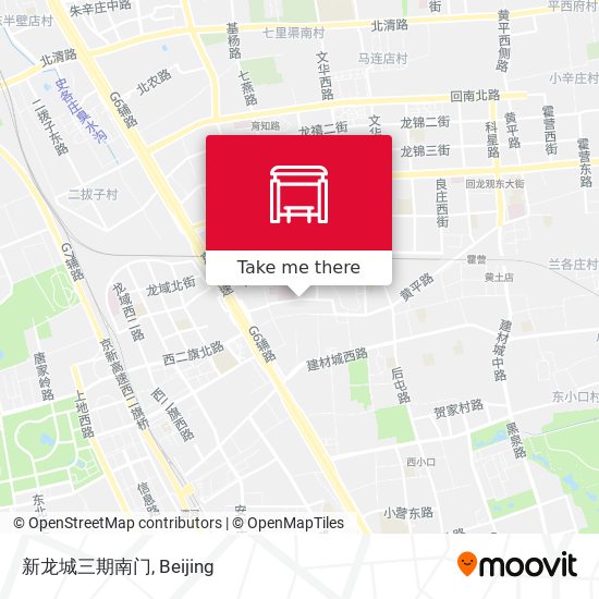 新龙城三期南门 map