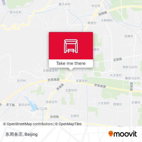 东周各庄 map