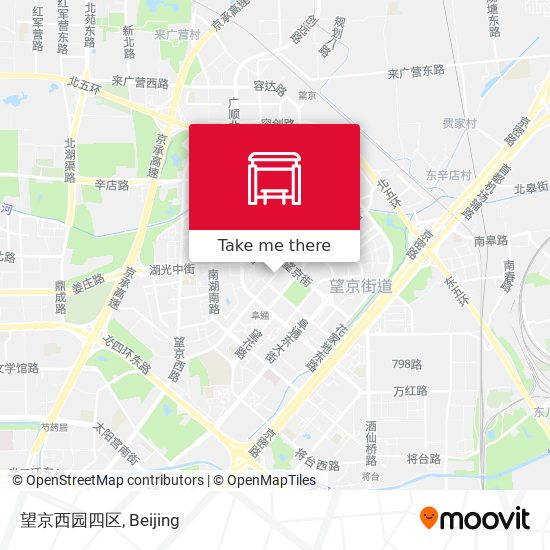 望京西园四区 map