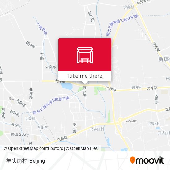 羊头岗村 map