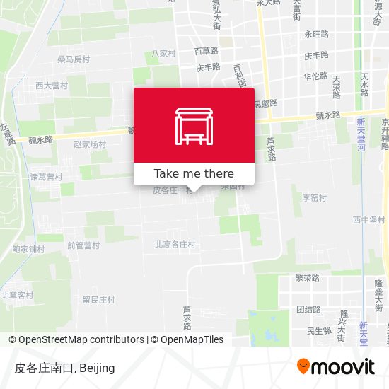 皮各庄南口 map