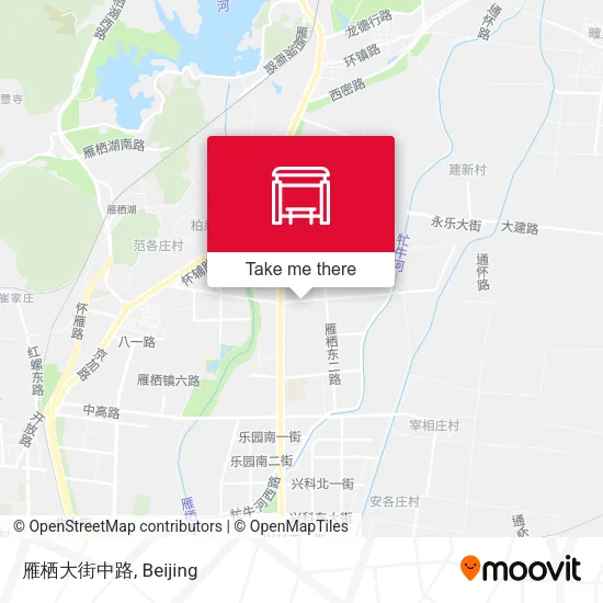 雁栖大街中路 map