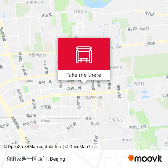 和谐家园一区西门 map