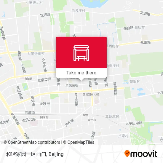 和谐家园一区西门 map