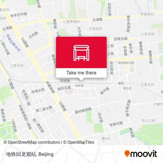 地铁回龙观站 map