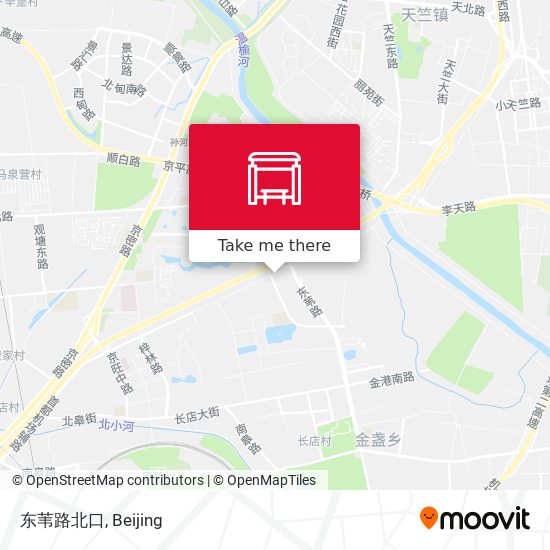 东苇路北口 map