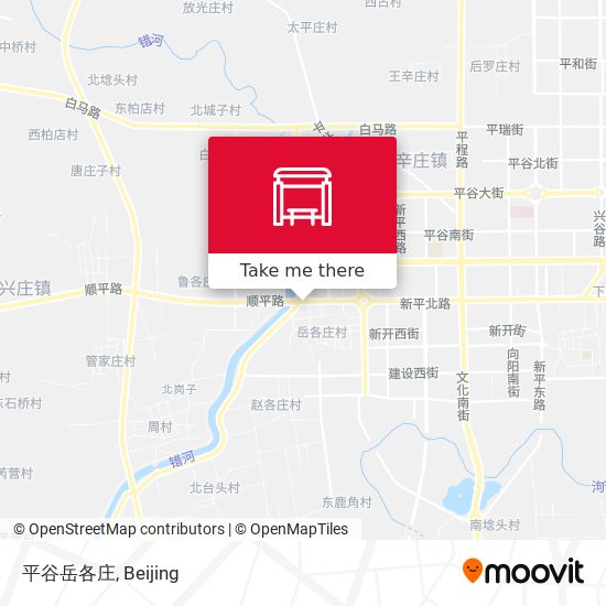 平谷岳各庄 map