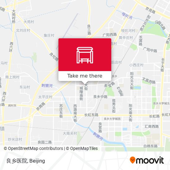 良乡医院 map
