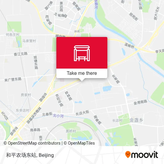 和平农场东站 map