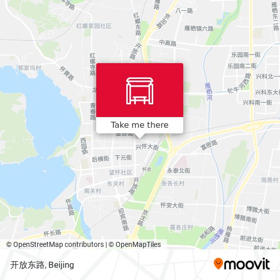 开放东路 map