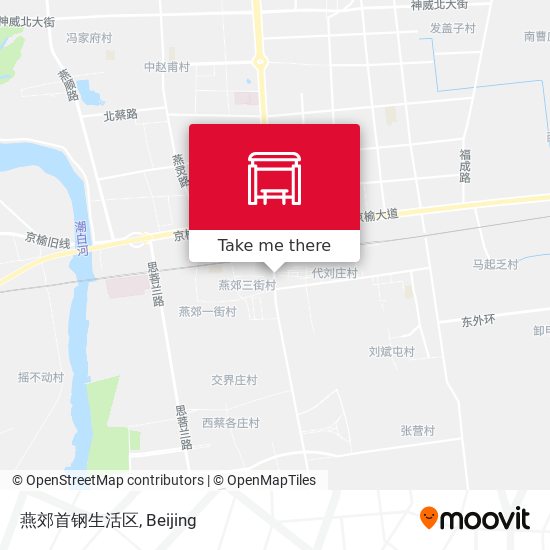 燕郊首钢生活区 map