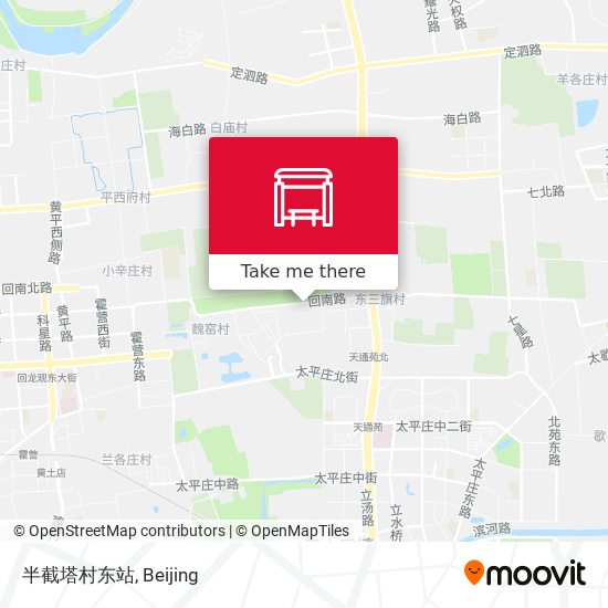 半截塔村东站 map
